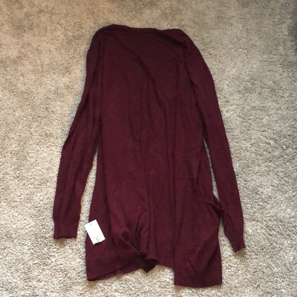 NEW Maison Jules Maroon Cardigan Sweater - Picture 6 of 6